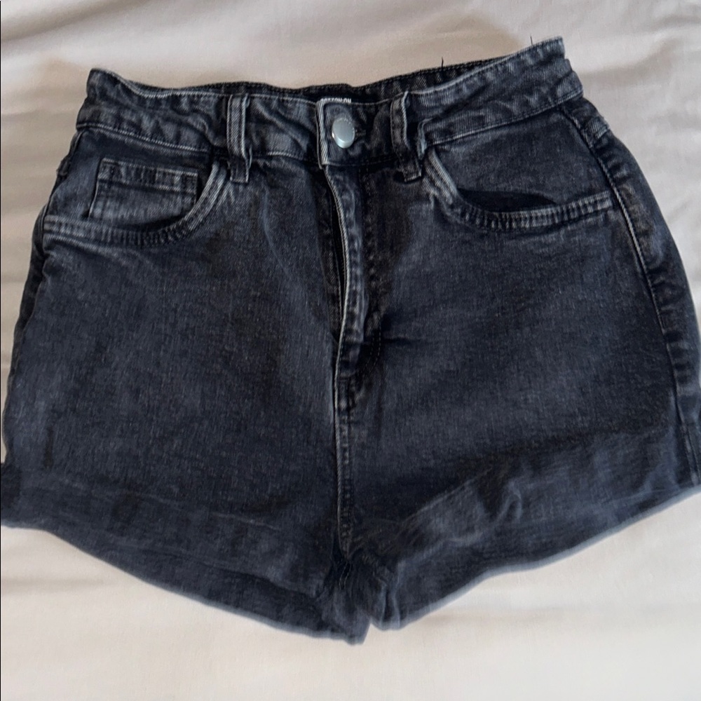 Cotton On High Rise Stretch Black Denim Shorts - Women’s Size 6